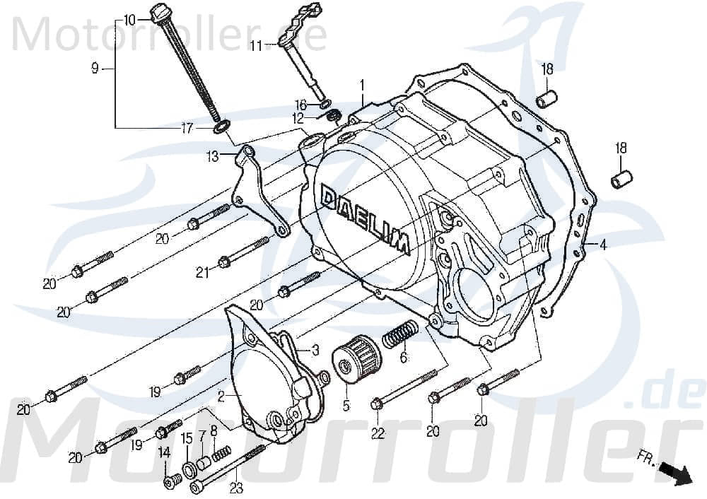 Ölfilter Daelim Roadwin 125 Oilfilter Ölsieb 125ccm 4Takt Motorroller.de Ölreiniger Ölfiltersieb Öl-Filter Öl-Reiniger Oil-Filter Öl-Sieb Oilsieb