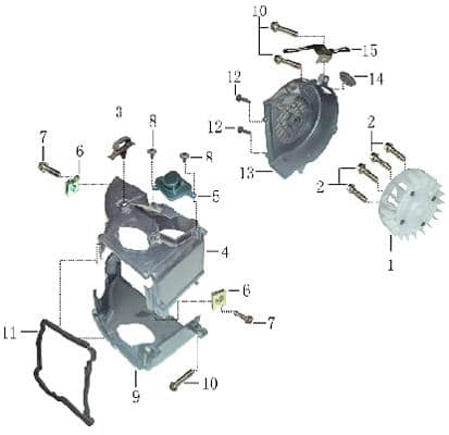 Blechmutter M6 Rex RS450 Klemmmutter Federmutter 703942 Motorroller.de Schnappmutter 50ccm-2Takt Scooter RS460 BOSTON 8 Ersatzteil Service