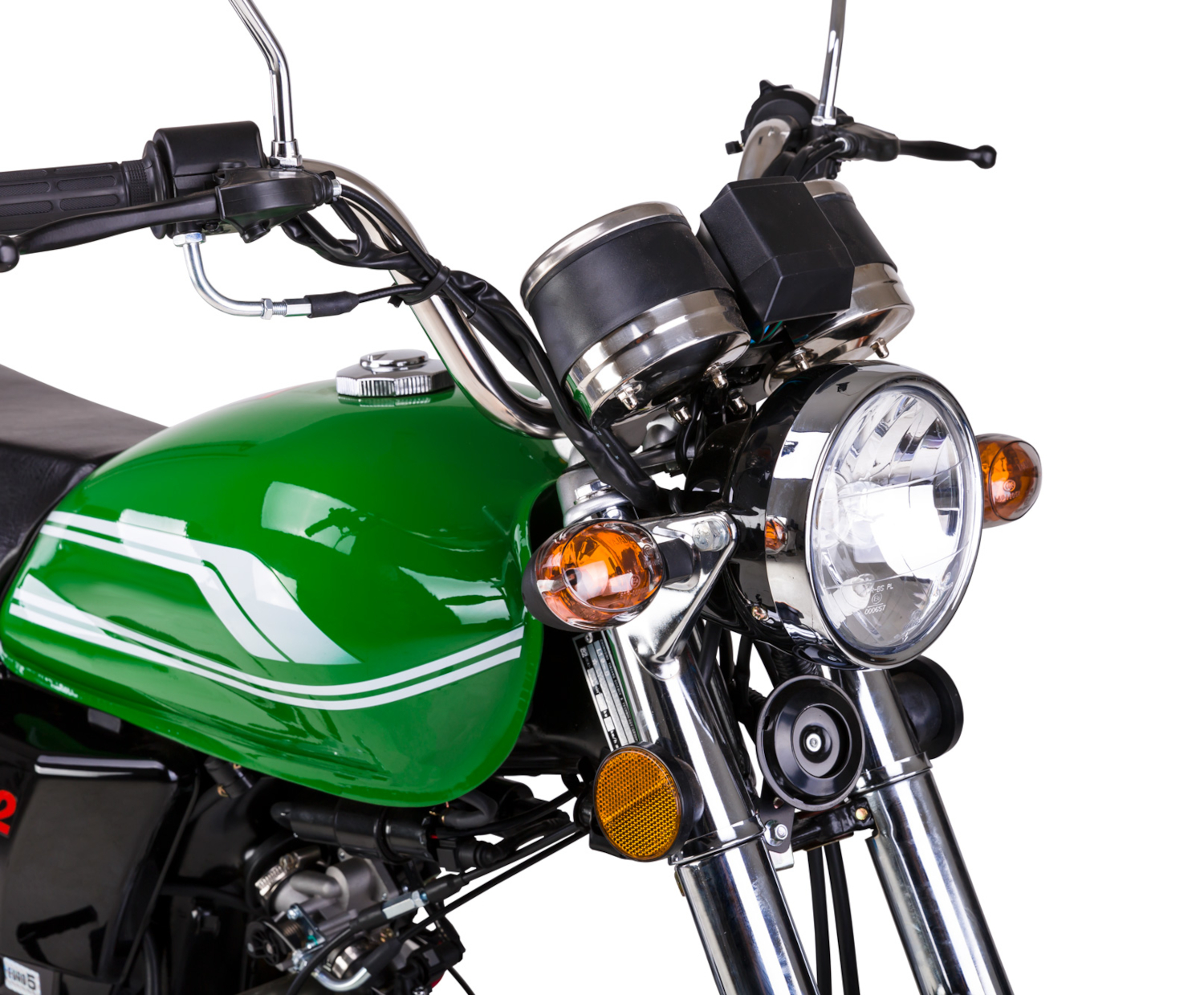 Motorrad Fighter 50 O-RS schwarz 45 km/h Euro 5 Schaltmoped Mokick Kleinkraftrad