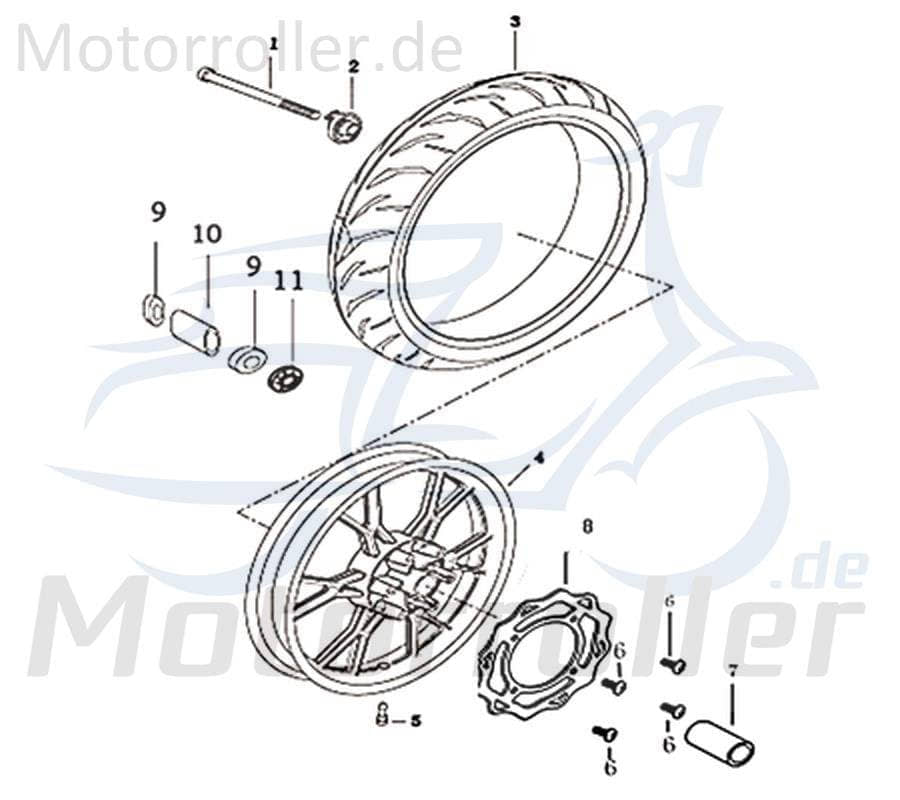 Schraube Kreidler DICE SM 50 LC Maschinenschraube 733198 Motorroller.de Bundschraube Flanschschraube Flansch-Schraube Maschinen-Schraube Bund-Schraube