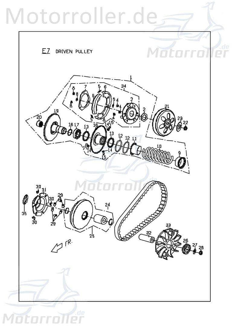 PGO Halteplatte G-Max Metallplatte Stahlplatte Halter Roller C1123450000 Motorroller.de Montageschiene Fixierung Halterung Montageplatte Grundplatte