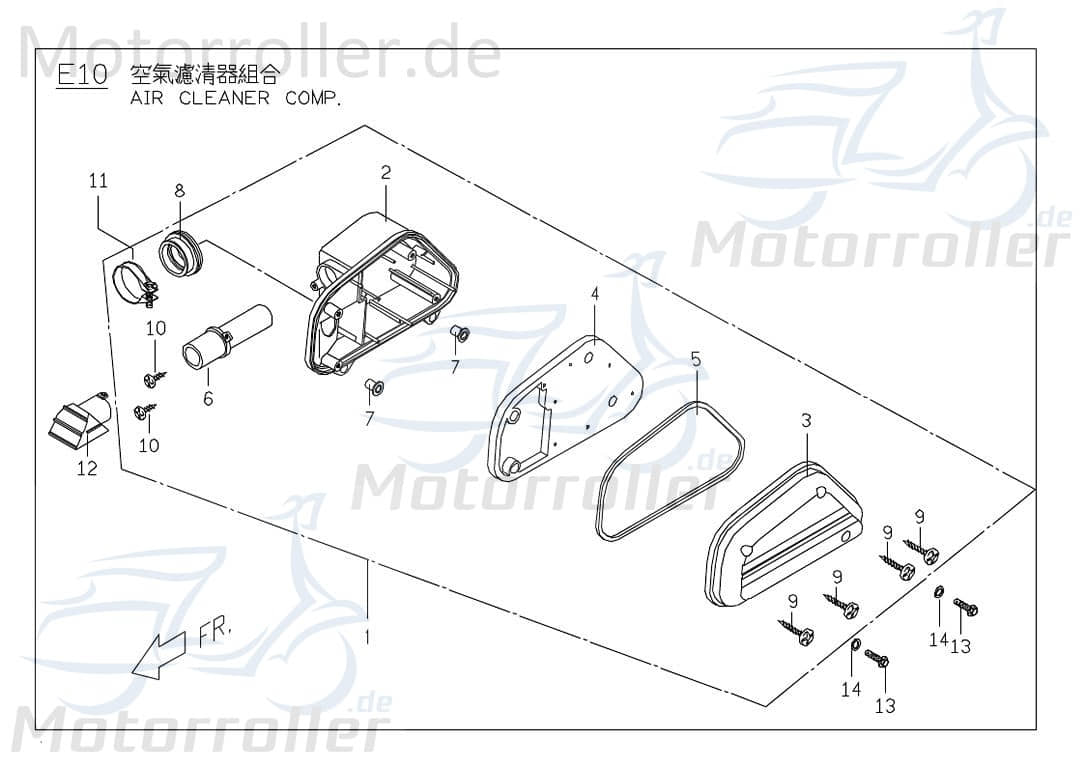 PGO Ansaugrohr Luftschlauch 11,5mm 25/30km/h 50ccm 2Takt Motorroller.de Saugleitung Luftzufuhr Luftansaugrohr Ansaugleitung Ansaug-Rohr Ansaug-Leitung