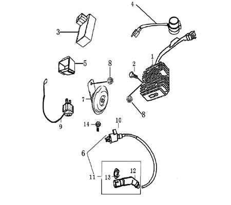 Gleichrichter / Regler DC-11 4-3polig Rex RS750 706081 Motorroller.de Spannungsregler Laderegler Stromregler Lade-Regler Spannungs-Regler 152QMI