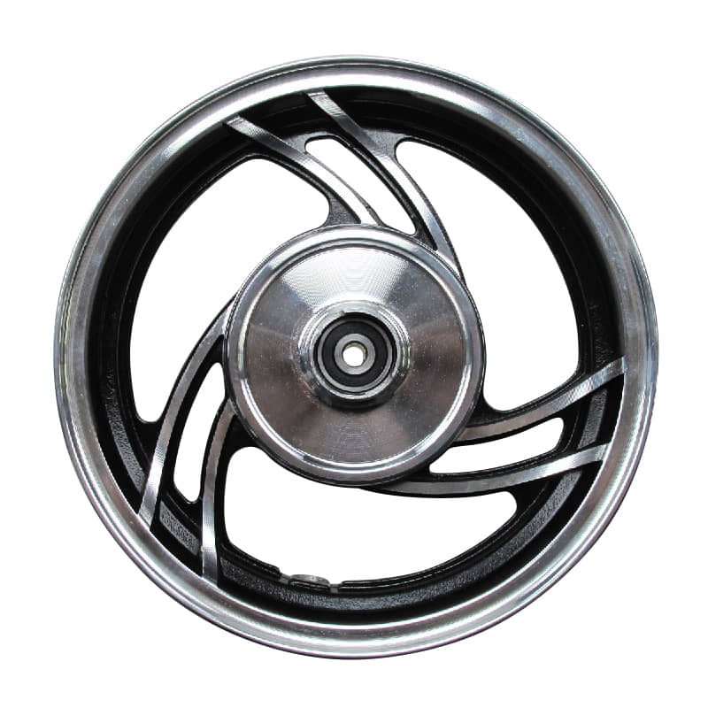 Rex Monza 50 Race Urban Alufelge vorn 50ccm 4Takt 44600-KY7-9000 Motorroller.de 12x3.5 Zoll schwarz Aluminiumfelge Alurad ZNEN Mokick Ersatzteil