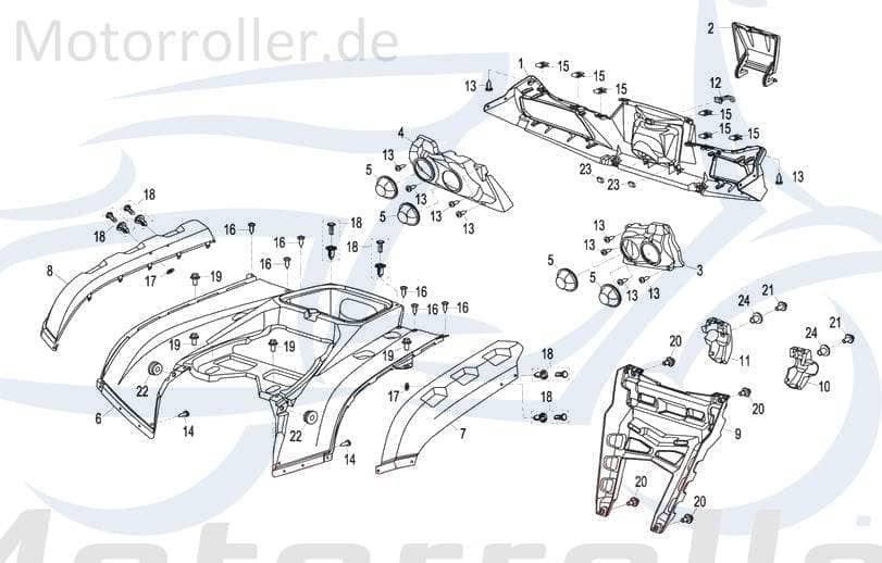 SMC Blechschraube 4.2x16mm CFMOTO Kreuzschraube B05074201605 Motorroller.de Kreuzschlitzschraube Blech-Schraube Treibschraube 125ccm-4Takt Quad ATV