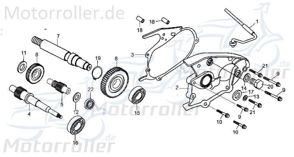 Kasea Straßenbuggy 250 Entlüftungsrohr 250ccm 4Takt 172MM-A-10483 Motorroller.de 250ccm-4Takt Strassenbuggy 250 I+II Ersatzteil Service Inpektion