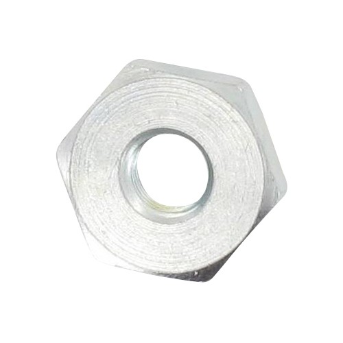 Mutter Kupplungsglocke M10x1 weiß verzinkt AGM 50ccm 2Takt Motorroller.de liegender Minarelli Sechskantmutter Flanschmutter Bundmutter Flansch-Mutter