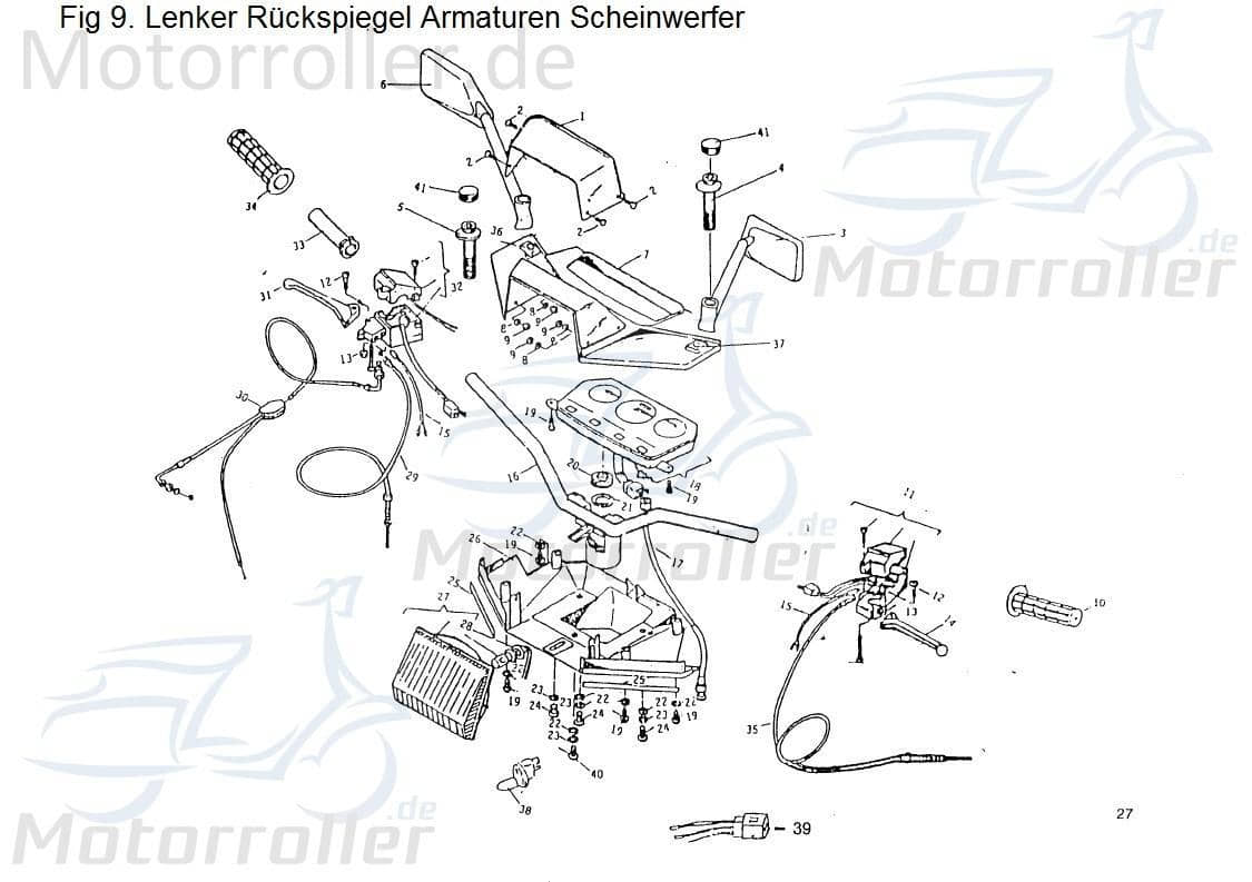 PGO Bundmutter Star 50 Sechskantmutter Roller 50ccm 2Takt Motorroller.de Flanschmutter Sechskant-Mutter Flansch-Mutter Maschinenmutter Bund-Mutter