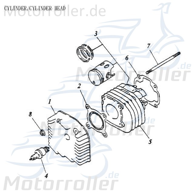 Dichtsatz Set Kit 2Takt 50cc NK100.89
