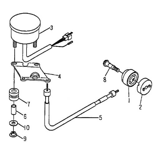 Tacho komplett Kilometer-Zähler 55516-RAM-00