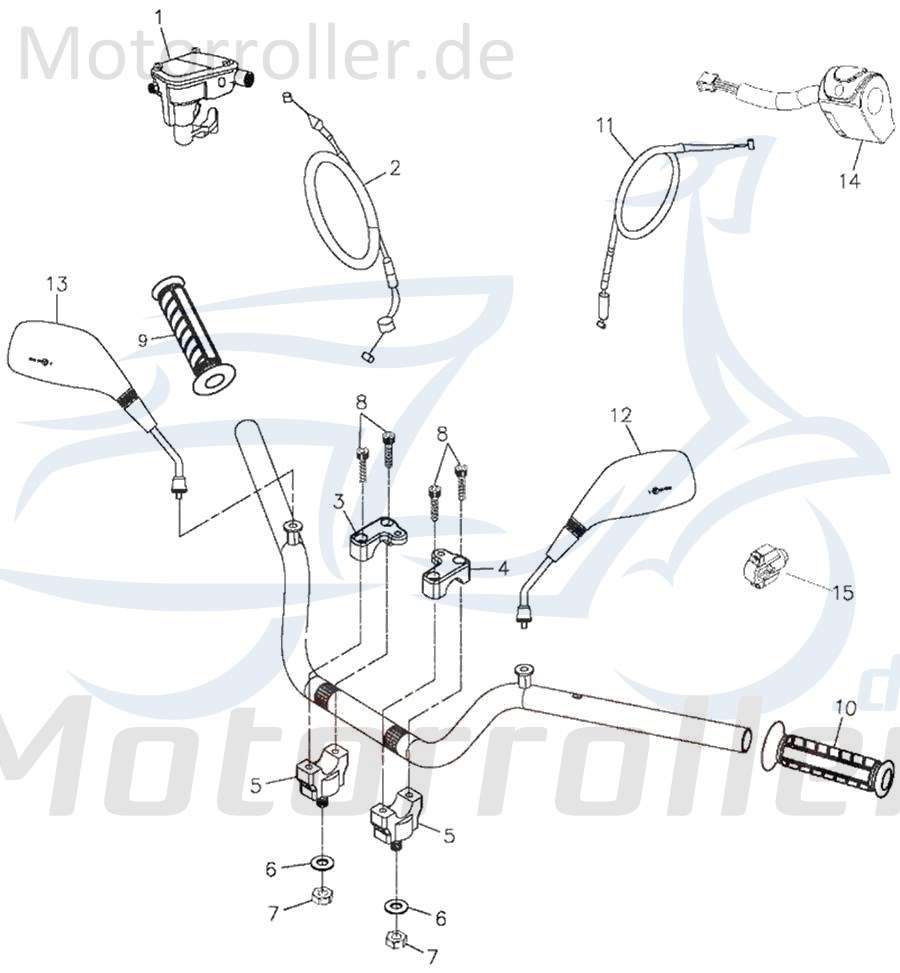 Adly ATV 220 Crossroad Sentinel Kombischalter 35200-179-00A Motorroller.de Schaltereinheit Lenkerarmatur Quad Ersatzteil Service
