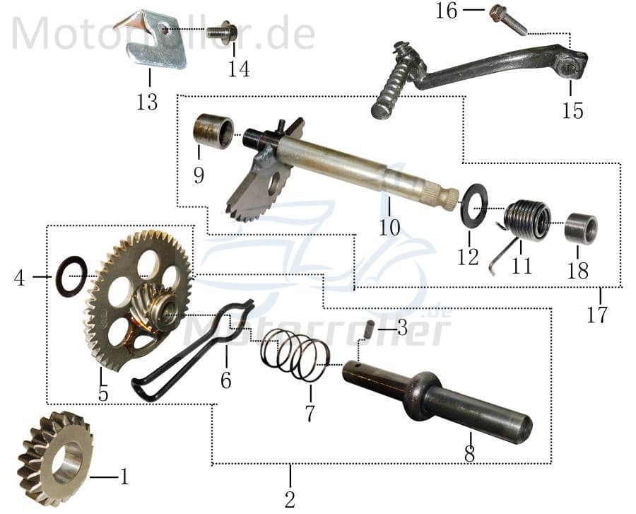 Unterlegscheibe 22x12.5x1.5mm 4Takt 31220601-08