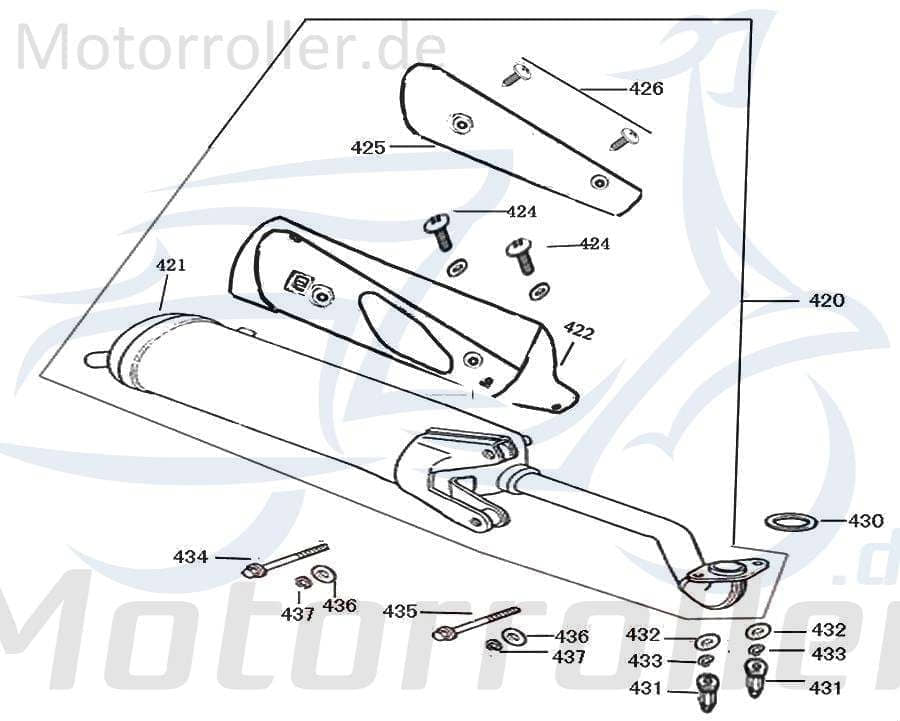 Luxxon Bee Street 50 Schraube 50ccm 2Takt 92201-08070-03 Motorroller.de M8x70mm Bundschraube Maschinenschraube Flanschschraube Flansch-Schraube