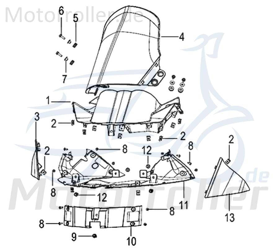 SMC Schraube M6x16mm Keeway Agora 50 Scooter B01090601665 Motorroller.de Bundschraube Maschinenschraube Flanschschraube Flansch-Schraube Bund-Schraube