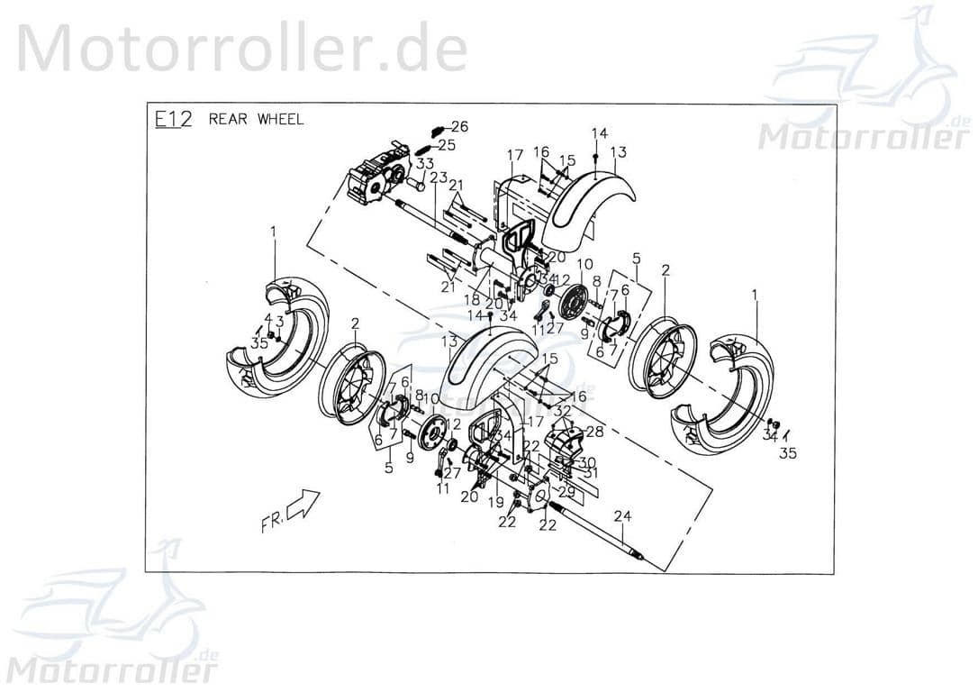 PGO Splint 3x32mm Star 50 Stift Zapfen Sicherungssplint 93520303200 Motorroller.de Sicherungs-Splint Splint-Stift Goupille Splintstift PGO 50ccm-2Takt