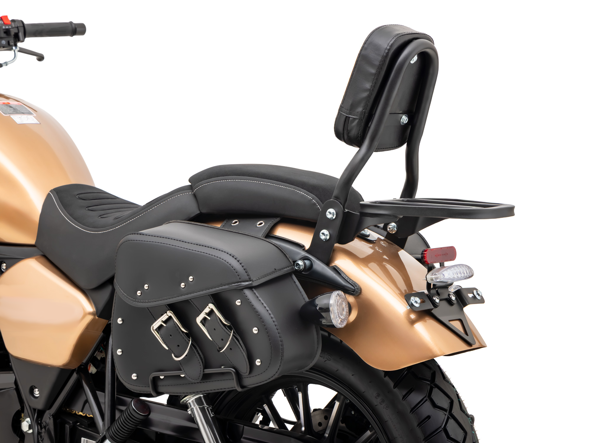 Motorrad Fighter 125 S-RS braun 90 km/h Euro 5+ Schaltmoped Chopper 125ccm 4 Takt Leichtkraftrad Krad Kraftrad