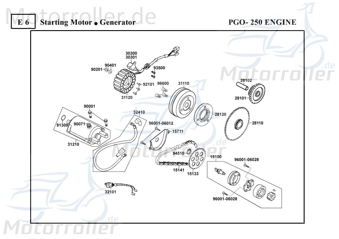 Mitnehmer von PGO 30301-KEBE-90B.0