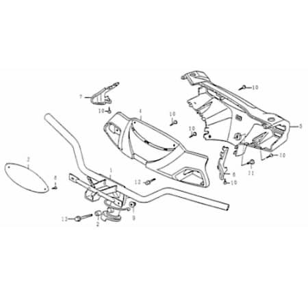 Rex Rexy 125 Lenkstange Lenker Lenkung 125ccm 4Takt 82700 Motorroller.de Rollerlenker Lenkwelle Lenk-Stange Zweiradlenker Scooter Ersatzteil Service