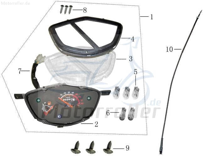 Birne 12V 3W Glassockel T10 W2.1 Leuchtmittel 2070402-2