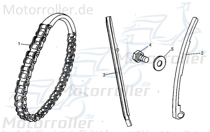 Spannschiene Kettenspanner Tongjian Strassenbuggy 250 172MM-023001 Motorroller.de Laufschiene Eppella ECM TBM Twister Hammerhead Wangye Kasea Buggy