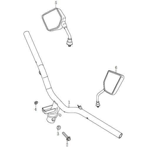 Spiegel rechts Rückspiegel Jonway 1210981-1 (86)