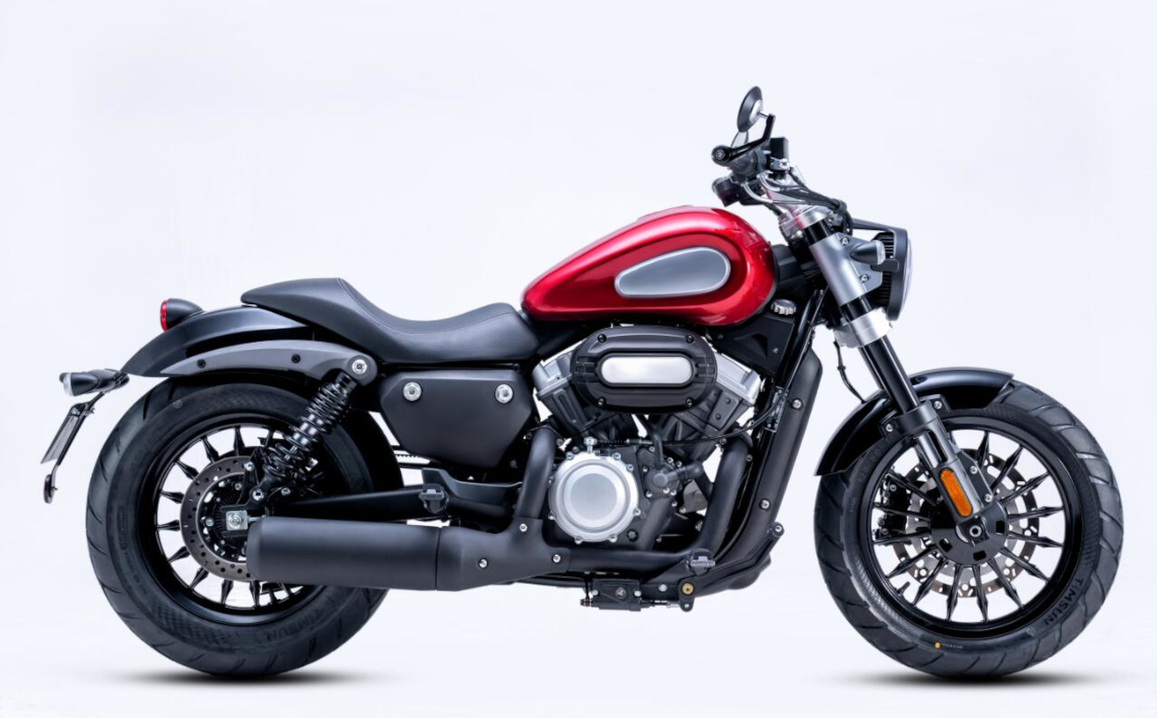 Motorrad Fighter 300 BC-RS rot Euro 5 300ccm Schaltmoped Chopper 129 km/h