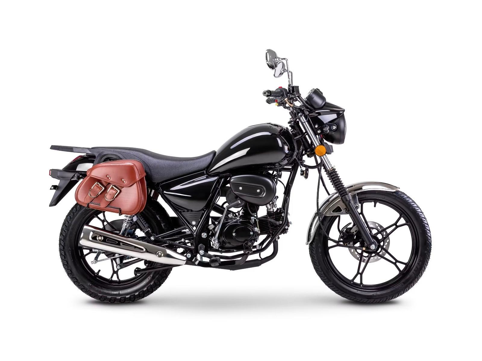 Motorrad Fighter 50 S-RS schwarz 45 km/h Euro 5 Schaltmoped Mokick