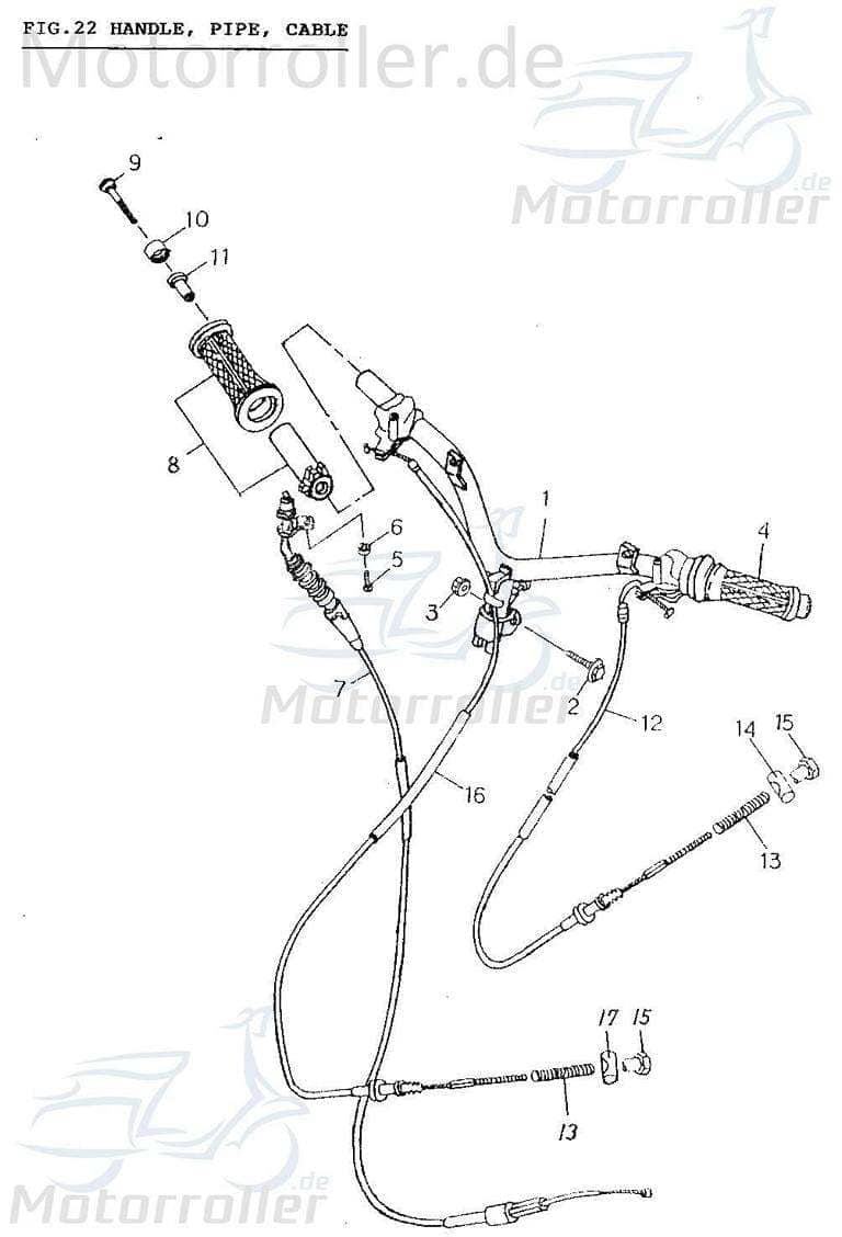 Mutter 95015-41000 MDE von Motorroller.de