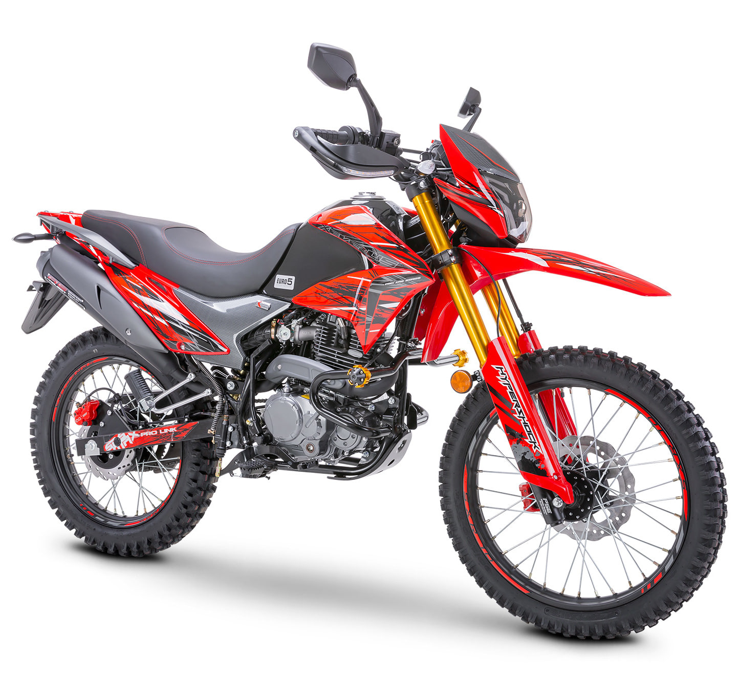 Motorrad Fighter 250 CRS-RS rot 95 km/h Euro 5+ 250ccm Schaltmoped Enduro