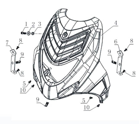 Schraube 4.8x16mm Eppella GK 125 Buggy 50ccm B05-00-48016-05 Motorroller.de Kreuzschlitzschraube Kreuzschraube Blech-Schraube Treibschraube