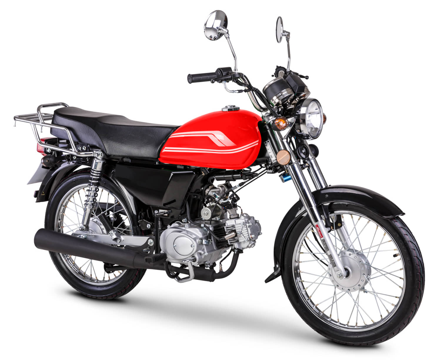 Motorrad Fighter 50 O-RS rot 45 km/h Euro 5 Schaltmoped Mokick Kleinkraftrad