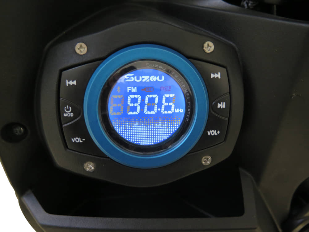 Elektroroller E-Fighter 45 km/h grau-grün E-Scooter E-Roller