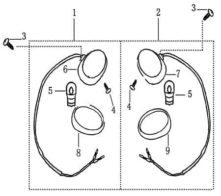 Blinkerglas vorne links 700960