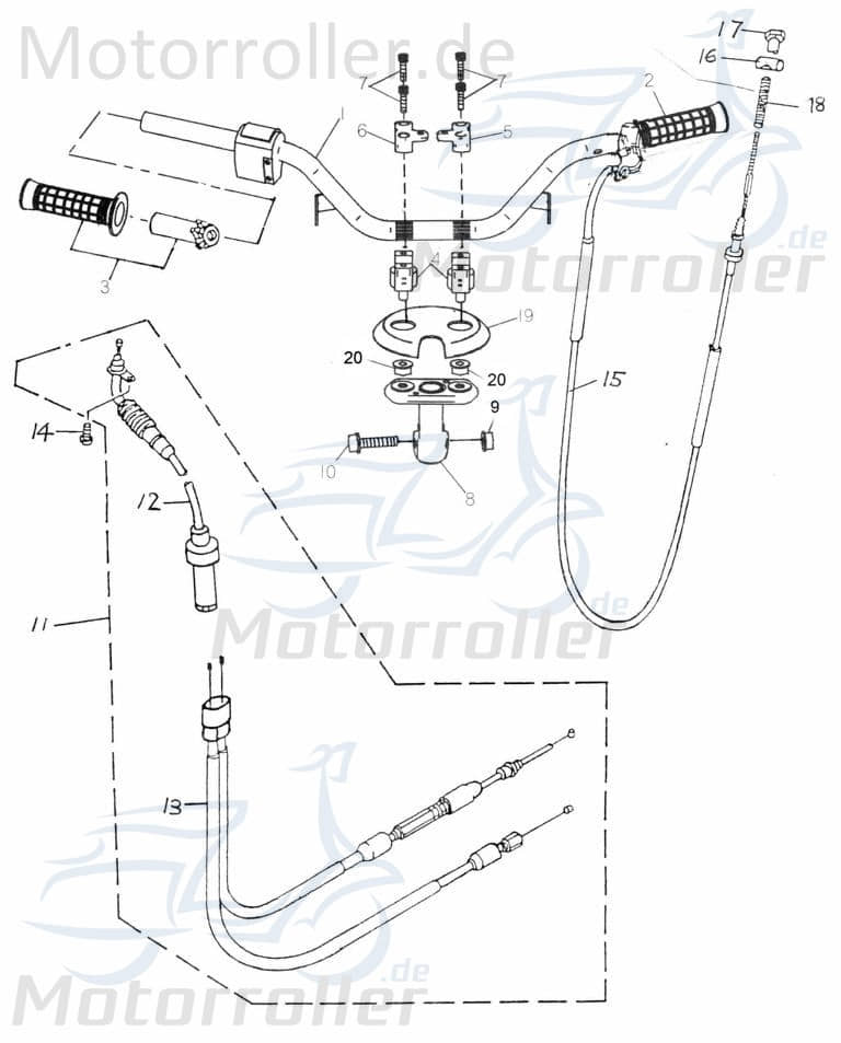Halter Lenker (Panther) 53231-159-001