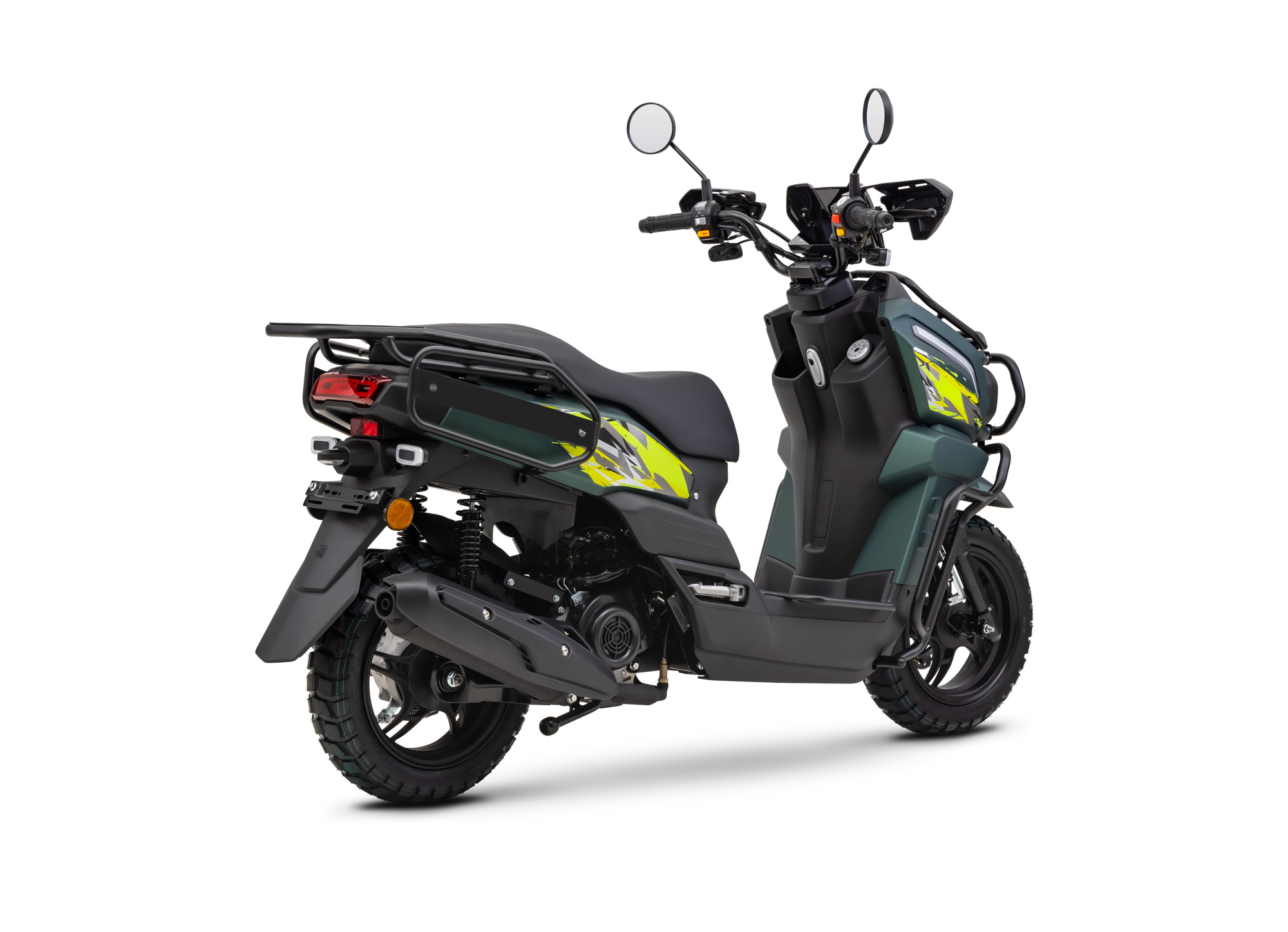 Motorroller Fighter 125 RT grün 85 km/h Euro 5+ Scooter Mokick Roller