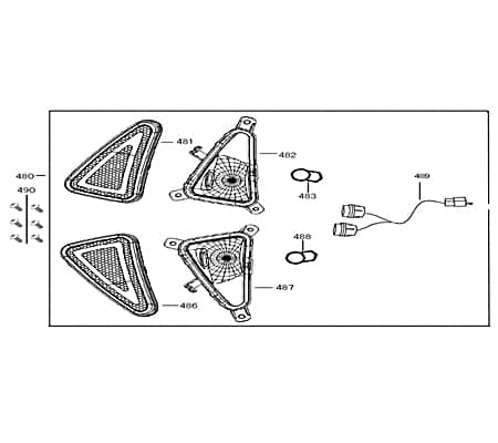 ZNEN Blinker Blinklicht 50ccm 4Takt 33400-ALA1-9000 Motorroller.de links rechts vorn Signalleuchte Blinkleuchte Fahrtrichtungsanzeiger Winker
