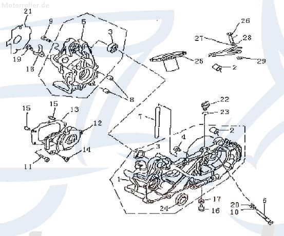 SMC REX Quad 50 Dichtung Abdichtung 50ccm 2Takt 214201000000 Motorroller.de SEAL Gasket Minarelli liegend ATV E-Ton Draco 50 UTV Ersatzteil Service