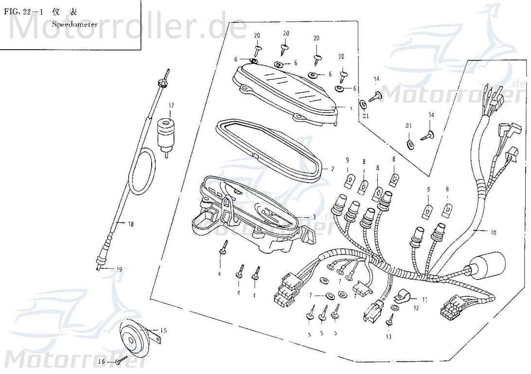 Sundiro Blinkrelais 12.8V 10Wx2+3.4W Blinkgeber 50ccm 2Takt Motorroller.de Blinkerrelais Blinker-Relais Blink-Geber Signallichtrelais 125ccm-4Takt
