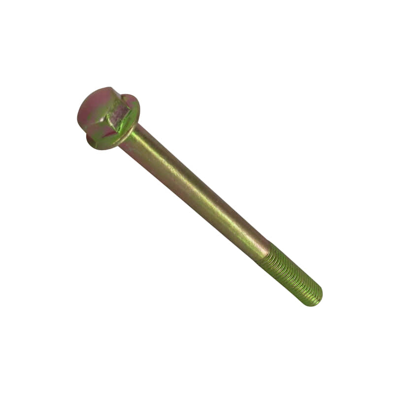 Schraube M6x70mm mit Bund gelb verzinkt 3112190308