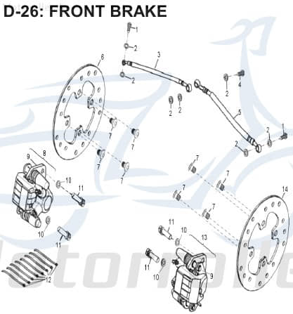 AEON Unterlegscheibe 14x7-2x1-5mm Overland 180 180ccm 4Takt Motorroller.de Distanzhalter U-Scheibe Washer Beilagscheibe Ausgleichsscheibe 300ccm-4Takt