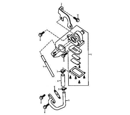 Sekundärluftsystem Rex Supermoto 125 DD SLS 125ccm 4Takt Motorroller.de komplett SLS-Schlauch SLS-Leitung 125ccm-4Takt Motorrad Supermoto Enduro 125