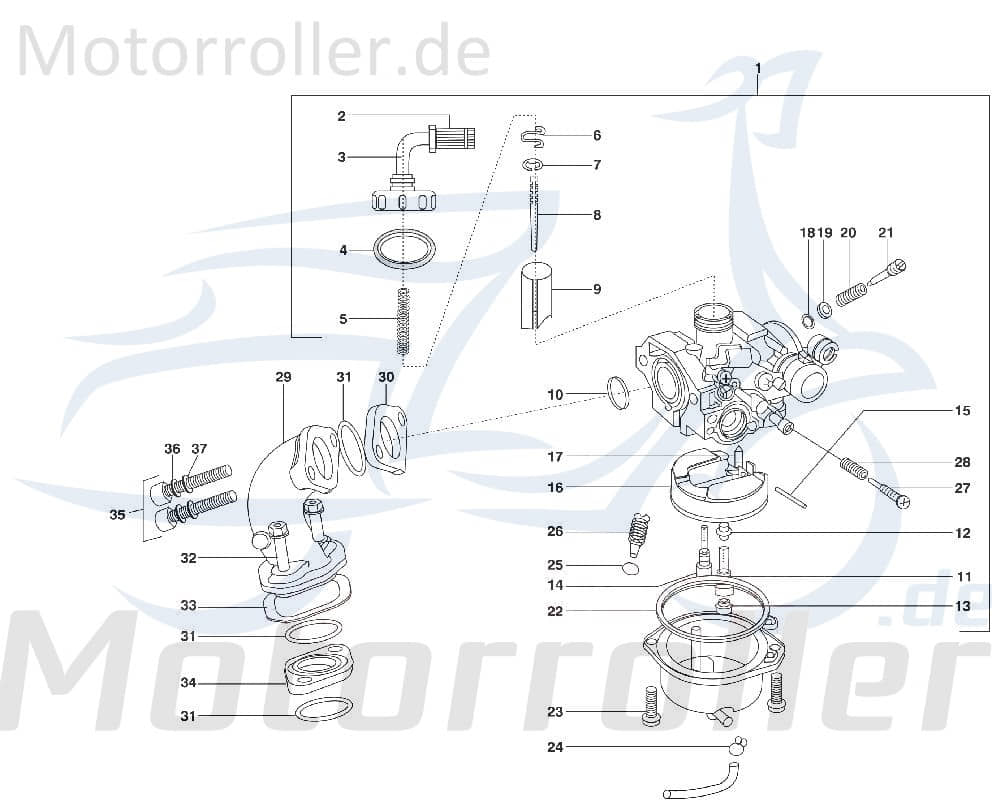 Kreidler STAR Deluxe 4S 125 O-Ring 125ccm 4Takt 720500 Motorroller.de Gummidichtung Dichtring Gummiring Oring Gummi-Ring Dicht-Ring 125ccm-4Takt LML