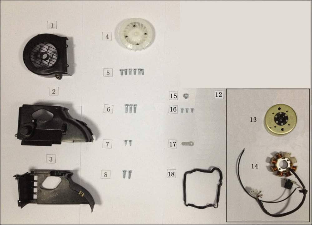 Stator 25km/h Euro4 Lichtmaschine Generator 31120-SQ5A-9125 Motorroller.de Stromgenerator Ankerplatte Zündplatte Zündgrundplatte Moped Mokick Ersatzte