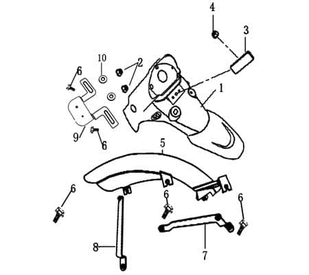 Kennzeichenträger Rücklicht/Kennzeichen 700952