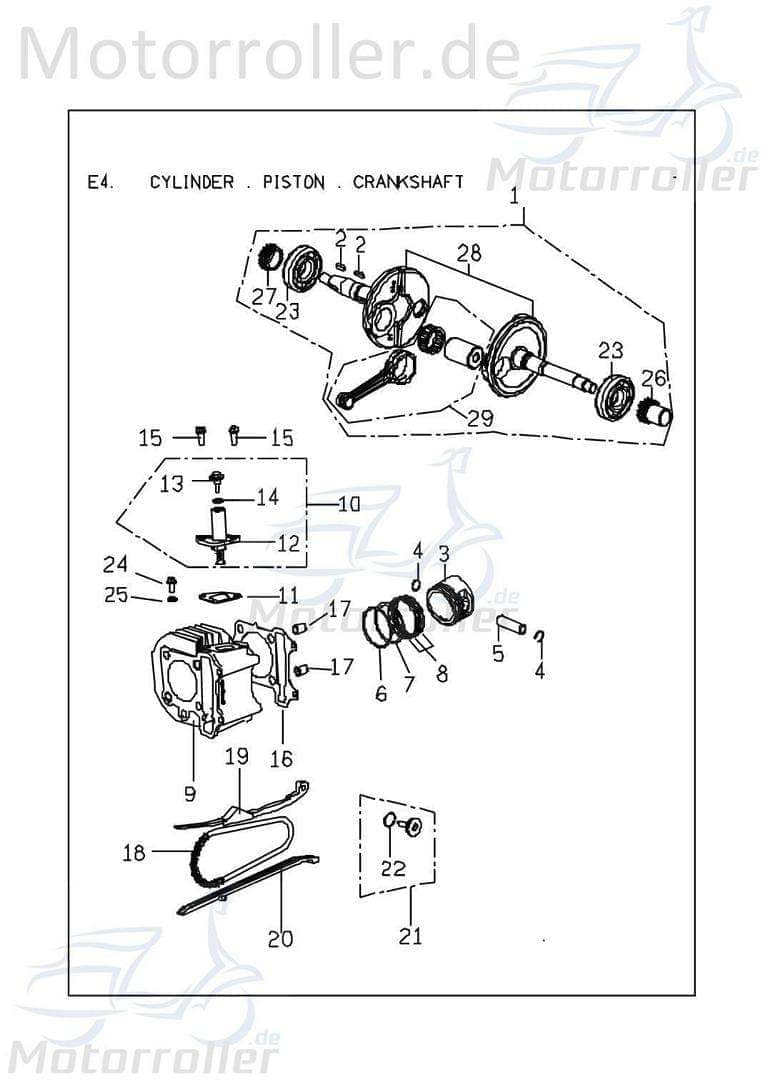 PGO Federkeil 4x25mm Scheibenfeder X-RIDER 150 150ccm 4Takt Motorroller.de Scheibenkeil Federkeile Scheiben-Keil Nutkeil Scheibenfederkeil Kupplungs
