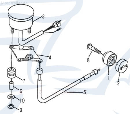 Tacho komplett Speedometer 92571
