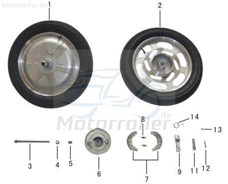 Bremsnockenhebel ZW-M-09 von AGM-MOTORS