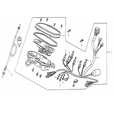 Rex Rexy 125 Tachometer Roller Scooter 125ccm 4Takt 83050 Motorroller.de Geschwindigkeitsmesser Geschwindigkeitsanzeige Speedometer kmh-Anzeige