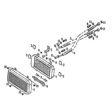 SMC Quad 250 Halter unten ATV 170ccm 4Takt 43336-CBT-00 Motorroller.de Halterung Haltebügel Halteblech Halte-Blech Halte-Bügel 170ccm-4Takt Rex UTV