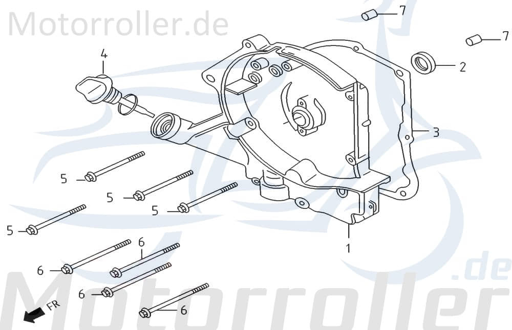 PGO Stranger 50 Simmerring 16.4x30x5mm Kurbelgehäuse E0402 Motorroller.de Simmering Wellendichtring Abdichtring Dichtringe Öldichtring